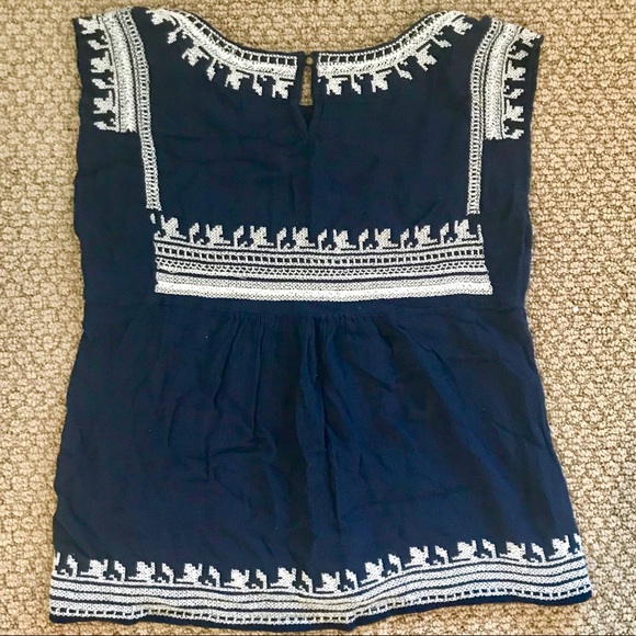 embroidered gauze top - Picture 2 of 4